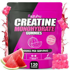 Watermelon flavor creatine monohydrate gummies front label
