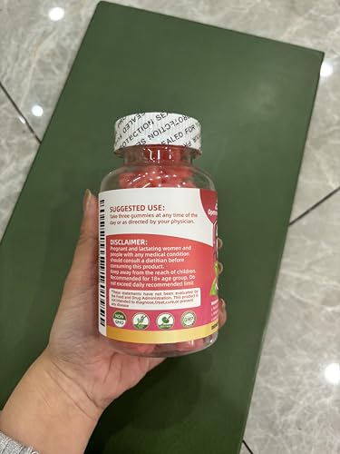 Back view of Creatine Monohydrate Gummies Watermelon bottle