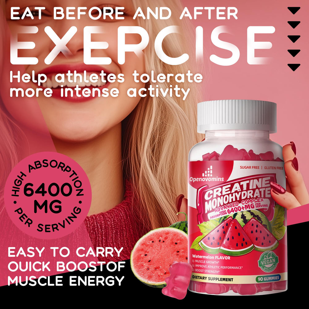 Gummy bottle and sealed cap for Creatine Monohydrate Gummies