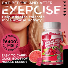 Gummy bottle and sealed cap for Creatine Monohydrate Gummies