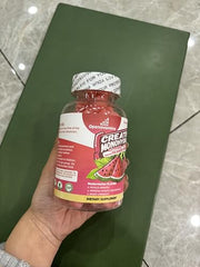 Side view of Creatine Monohydrate Gummies Watermelon bottle