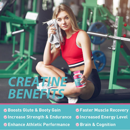 Creatine Monohydrate Gummies for Women bottle label