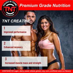 Creatine monohydrate nutrition label
