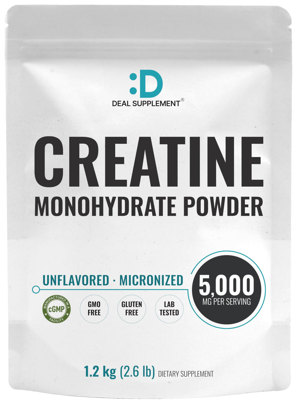 Container of Instant Creatine Monohydrate Powder with 240 servings