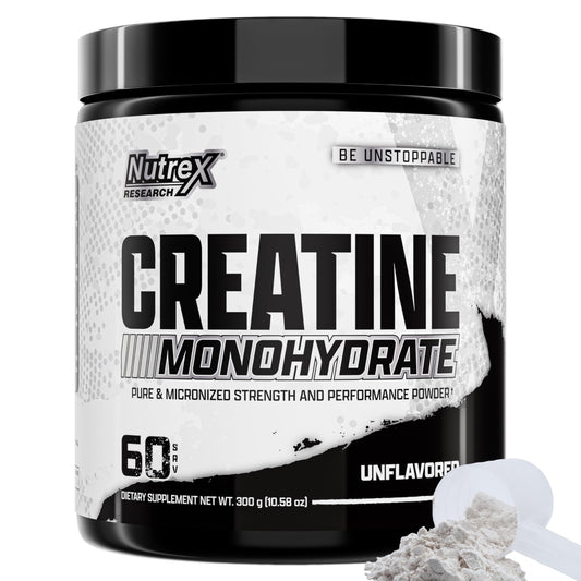 Nutrex Creatine Monohydrate canister with label