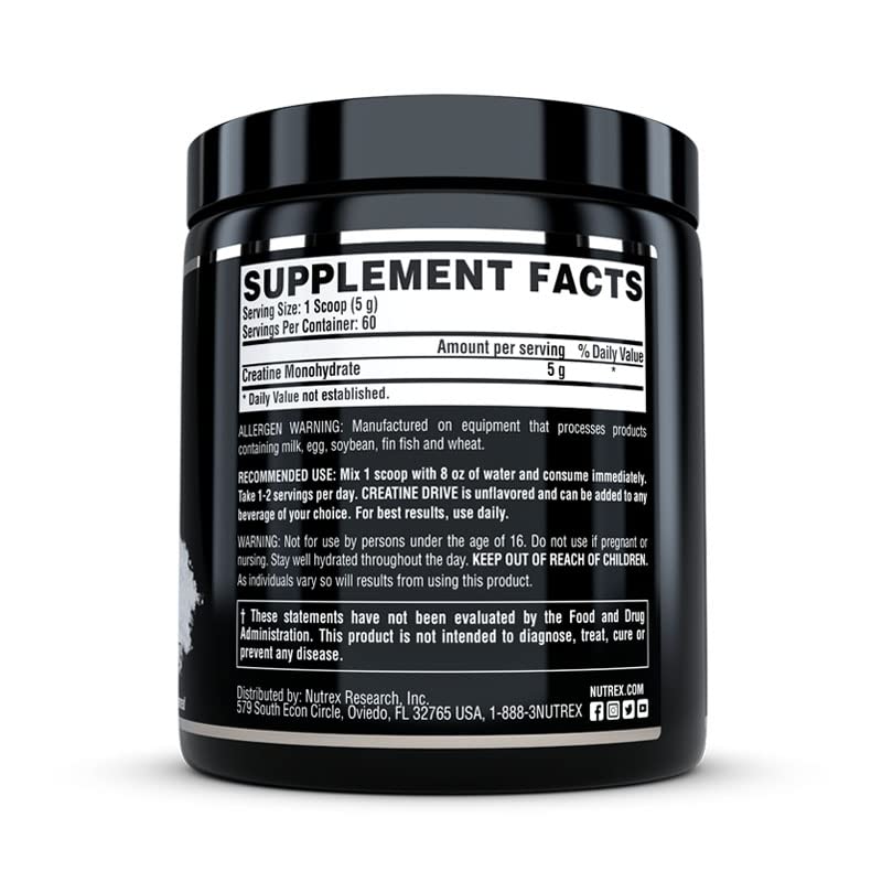 5g creatine monohydrate scoop and powder