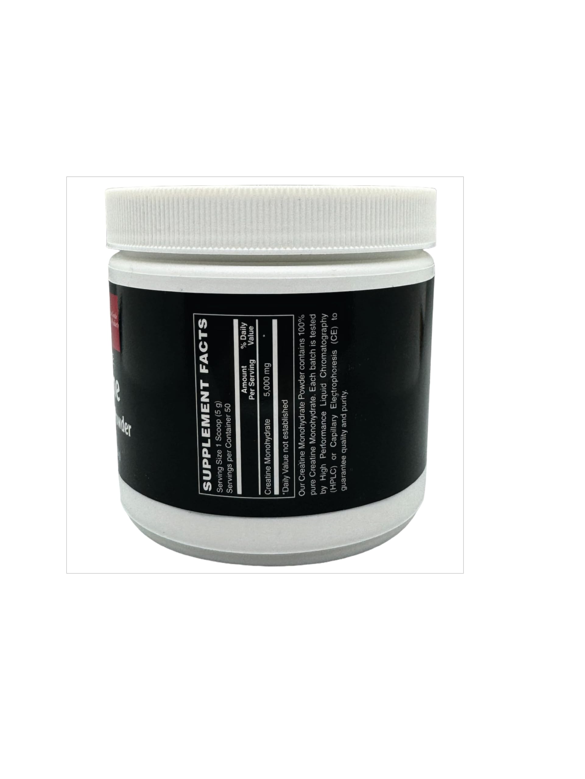 Scooped creatine monohydrate powder being poured