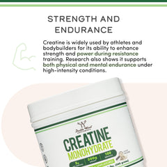 Gluten-free Creatine Monohydrate powder label