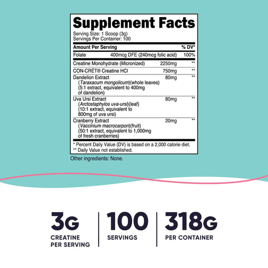 Close-up of micronized creatine monohydrate powder ingredients