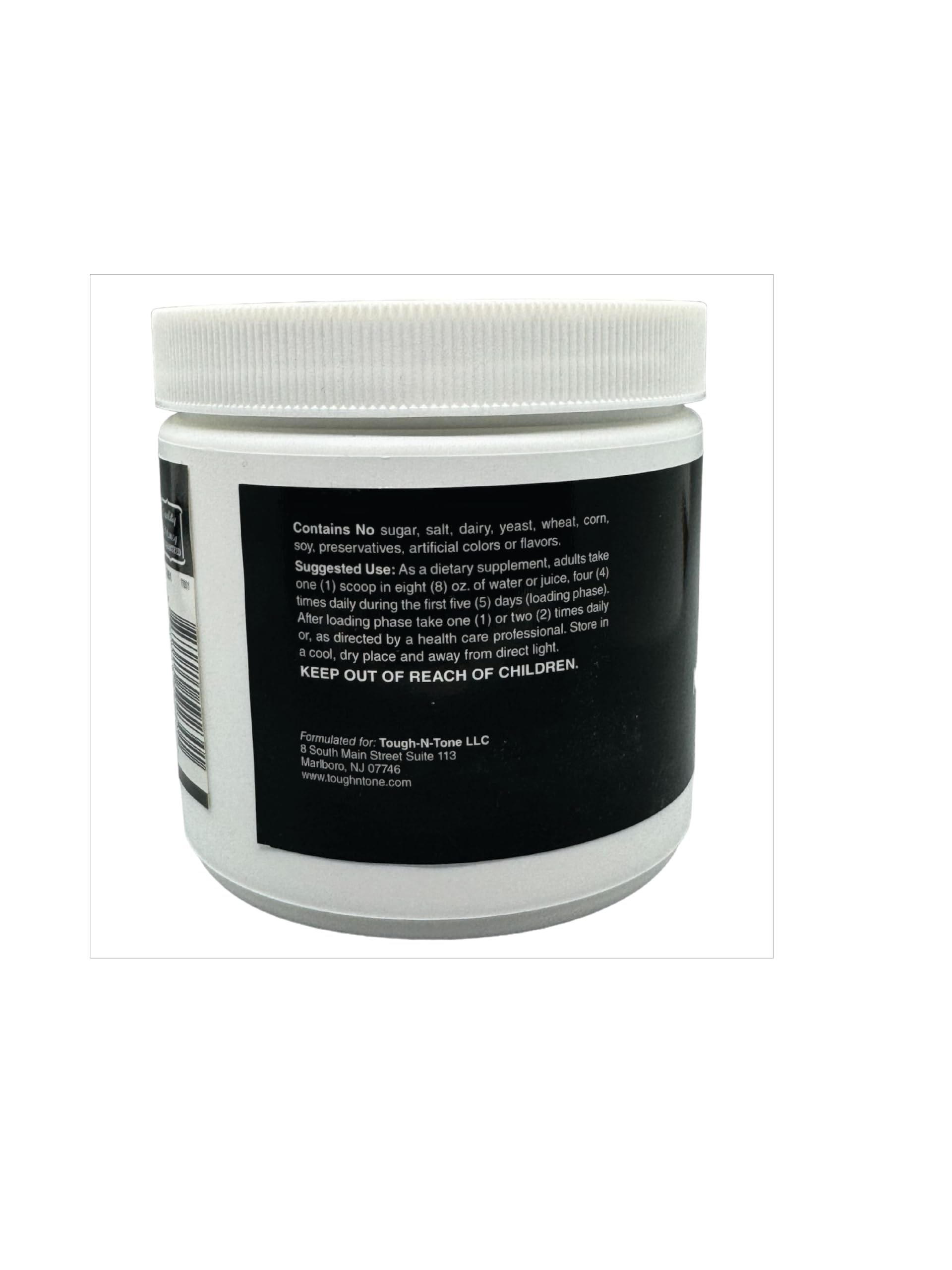 Laboratory research scene with creatine monohydrate