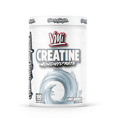 VMI Sports Creatine Monohydrate powder in unflavored option with 100 servings