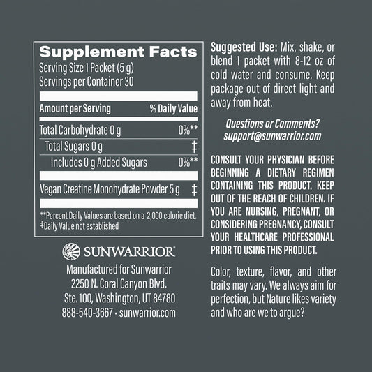 Unflavored Creatine Monohydrate powder with 5g scoop