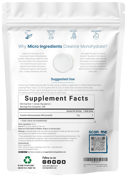 5 g scoop of creatine monohydrate