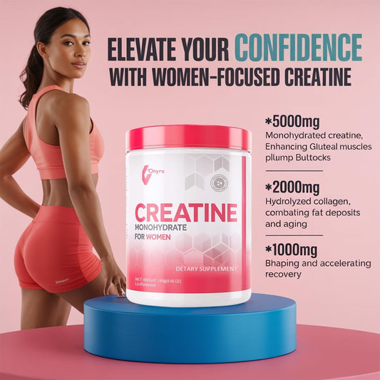 Close-up of Creatine Monohydrate, Collagen and BCAA ingredients