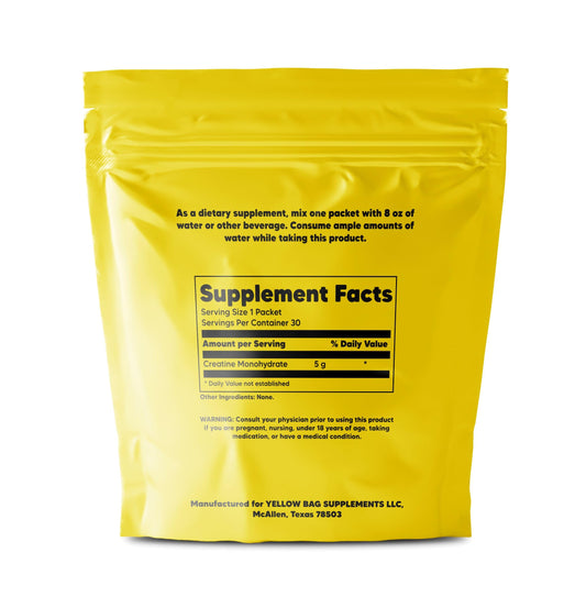 Single-serving travel creatine stick packets