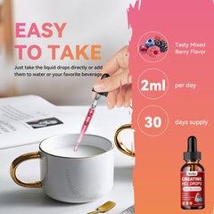 Packaging for Creatine HCL Liquid Drops 2 oz