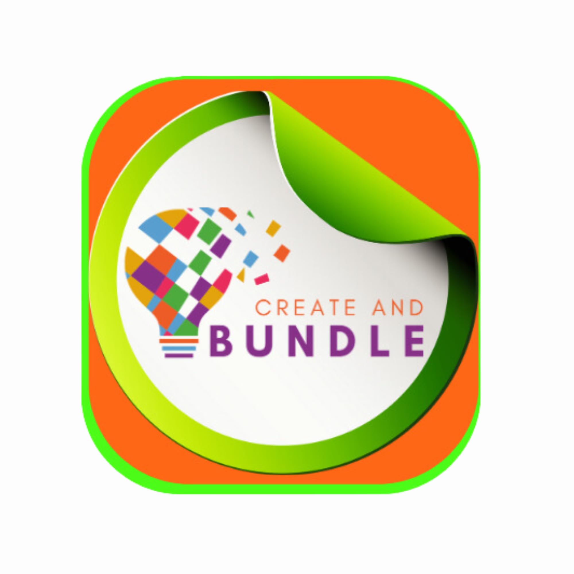 CreativeAndBundle sticker on package