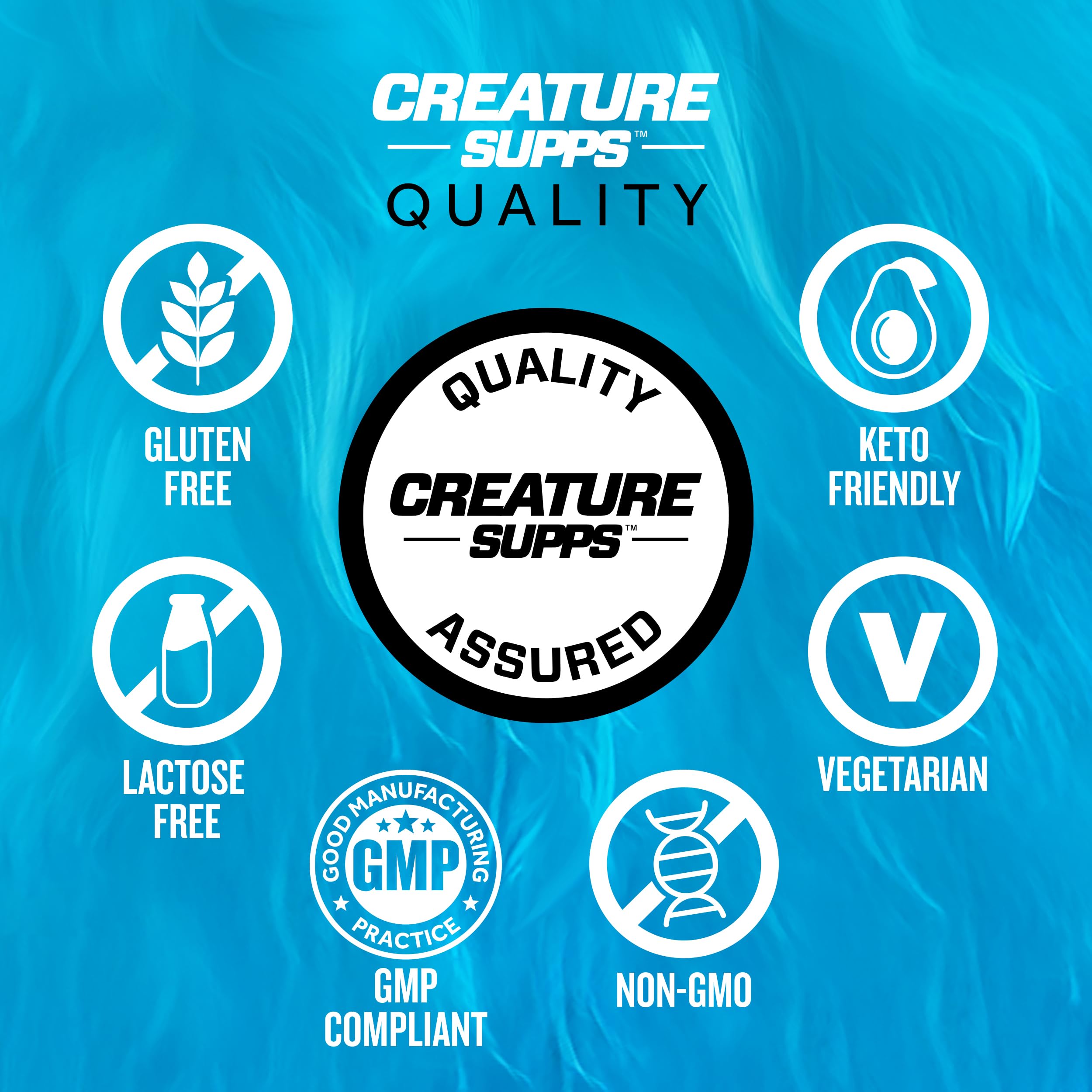 Packaging and label of CREATURE Creatine Complex 300g