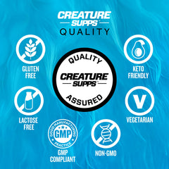 Packaging and label of CREATURE Creatine Complex 300g