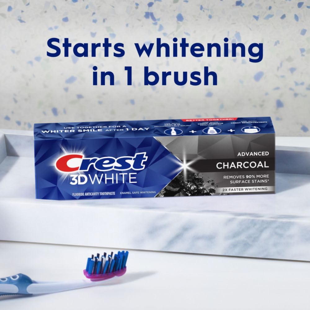 Usage shot for Crest whitening toothpaste