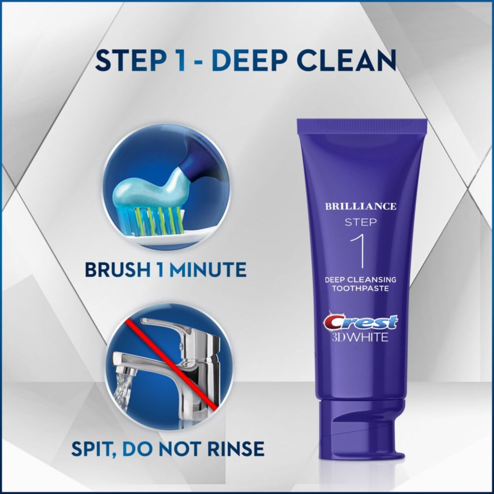 Deep cleansing toothpaste tube (4oz) from Crest 3D White Brilliance