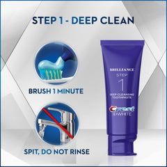 Deep cleansing toothpaste tube (4oz) from Crest 3D White Brilliance