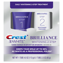 Kit side view with toothpaste and whitening gel