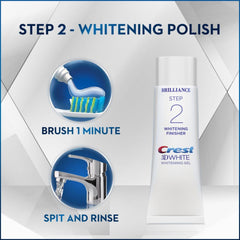 Whitening gel tube from Crest 3D White Brilliance 2 Step Kit