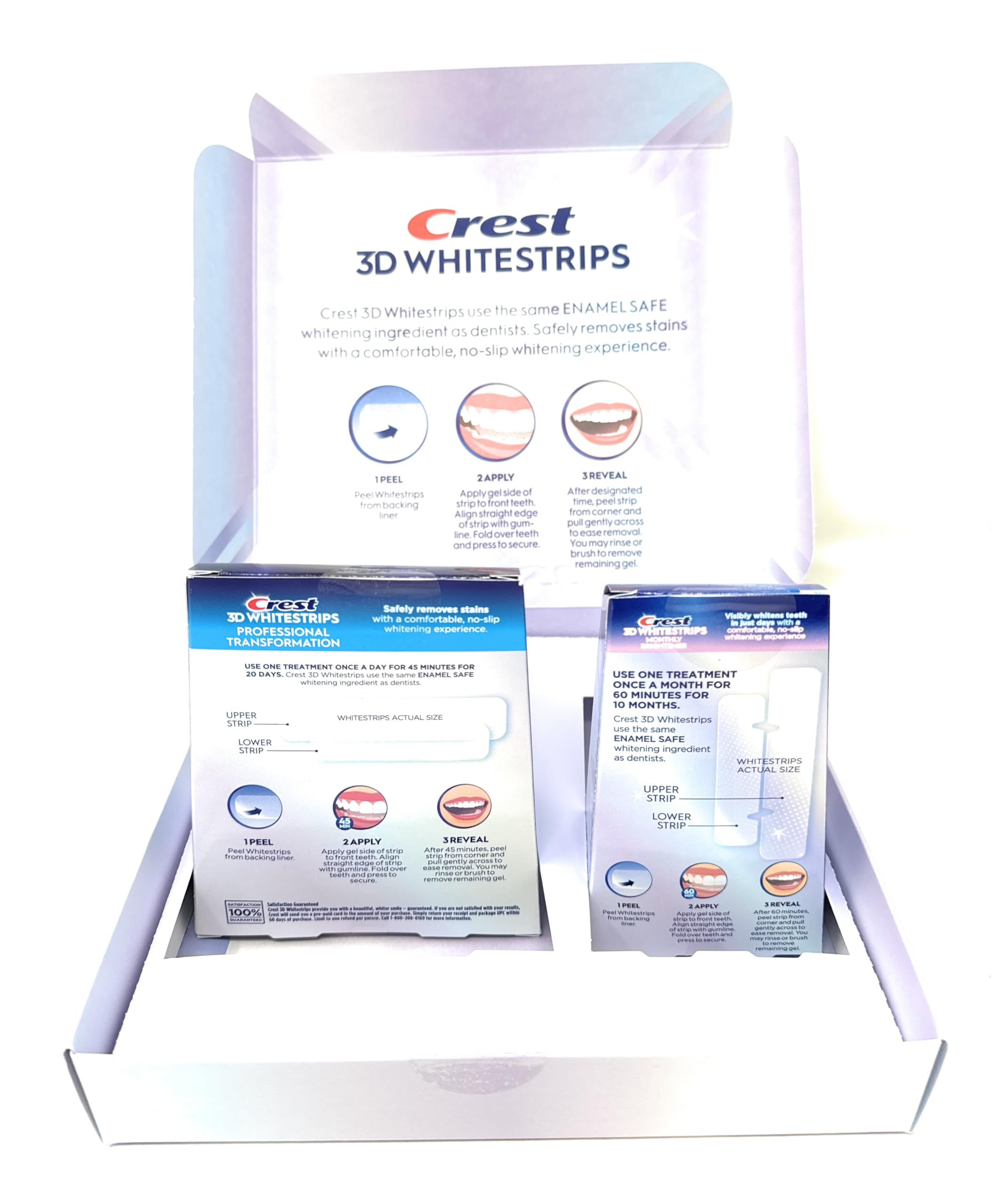 One hour express whitening treatment being used