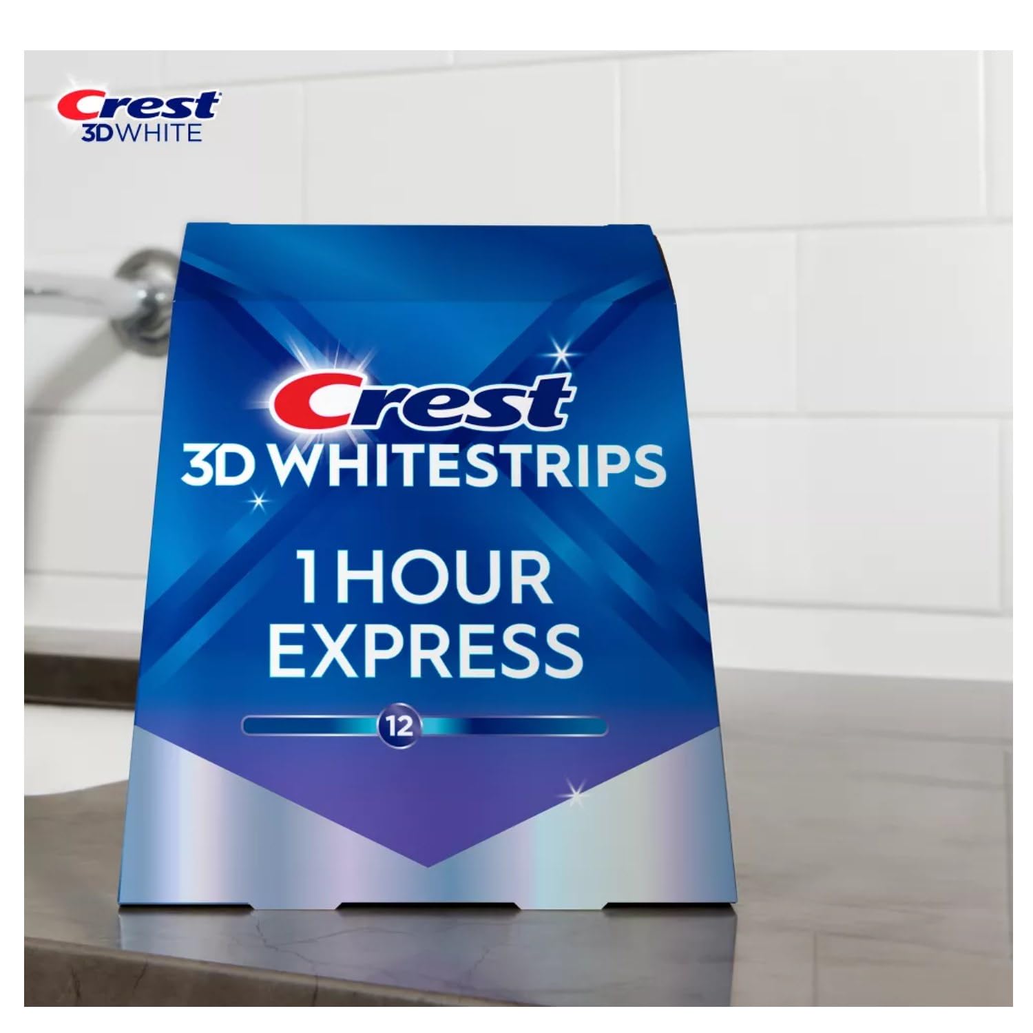 20 whitening strips with 10 top and 10 bottom strips