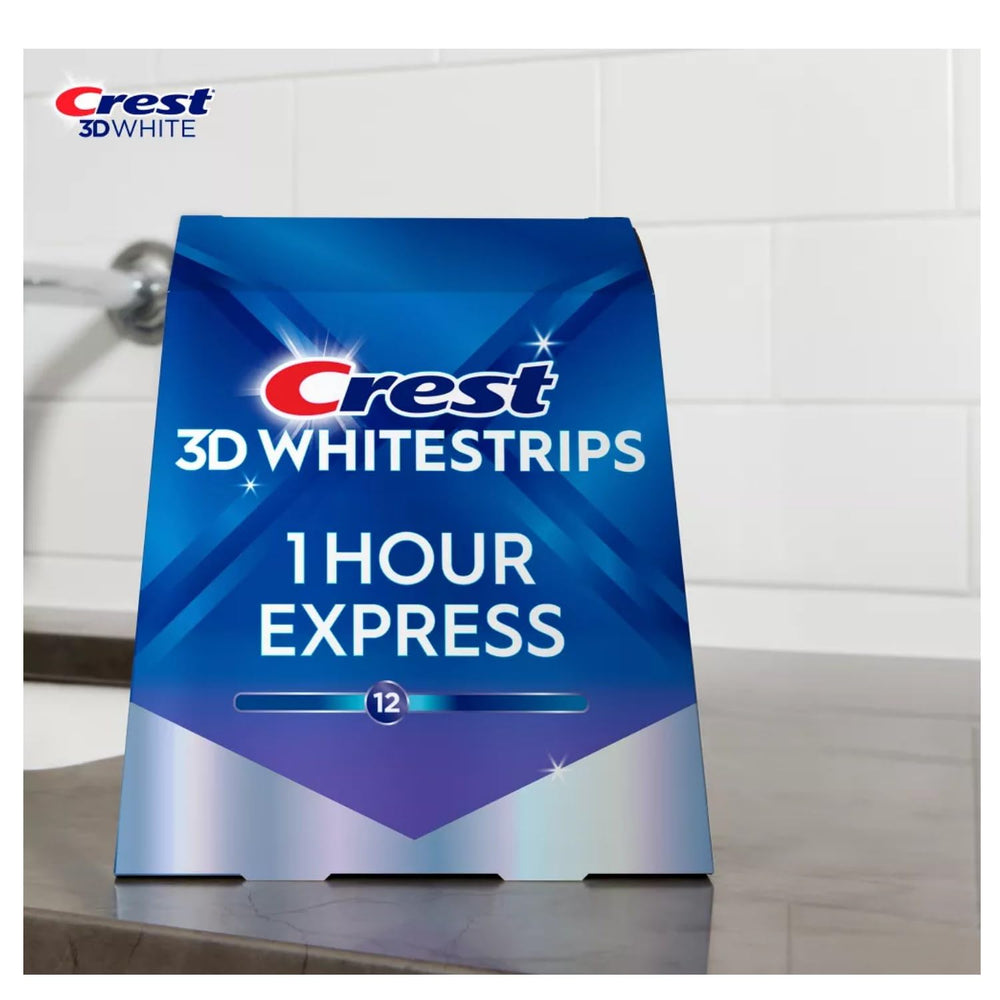 20 whitening strips with 10 top and 10 bottom strips