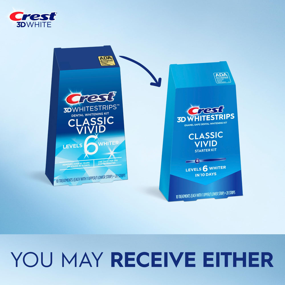 Crest 3D Whitestrips Classic Vivid box close-up