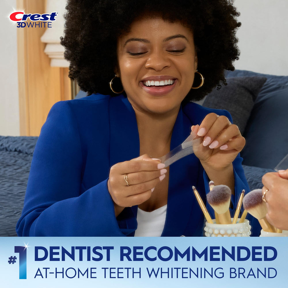 30 minute whitening process with Crest 3D Whitestrips