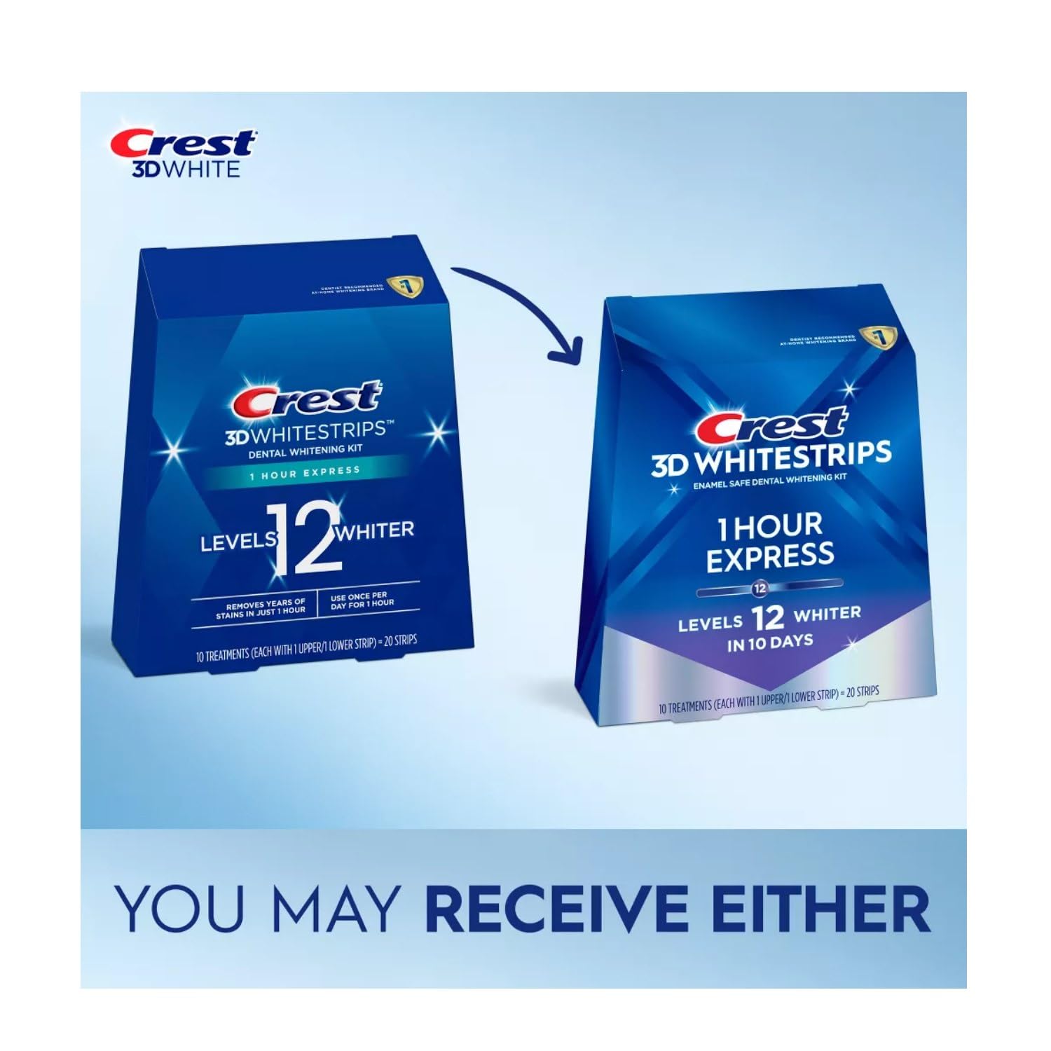 Enamel-safe Crest 3D Whitestrips at-home whitening