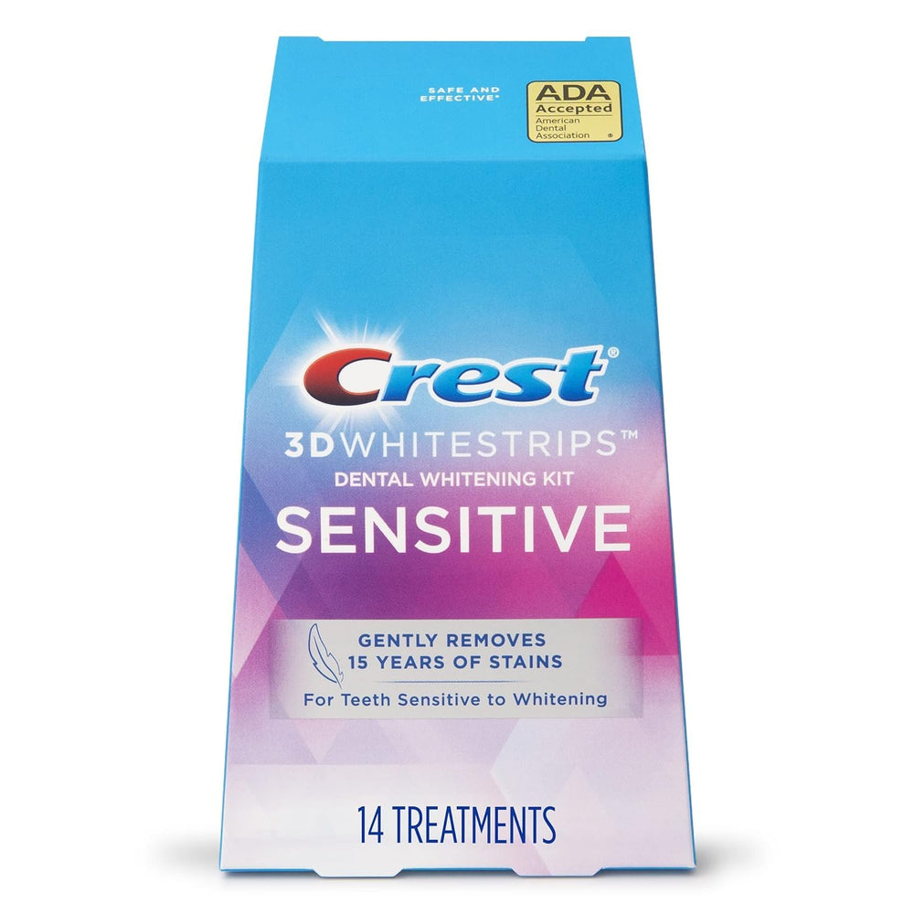 Crest 3D Whitestrips Sensitive box with 14-day whitening plan