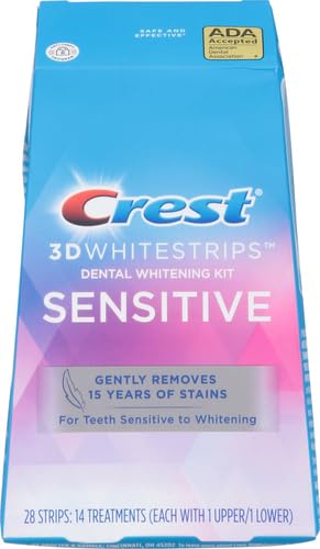 Crest 3D Whitestrips Sensitive upper-teeth whitening strips