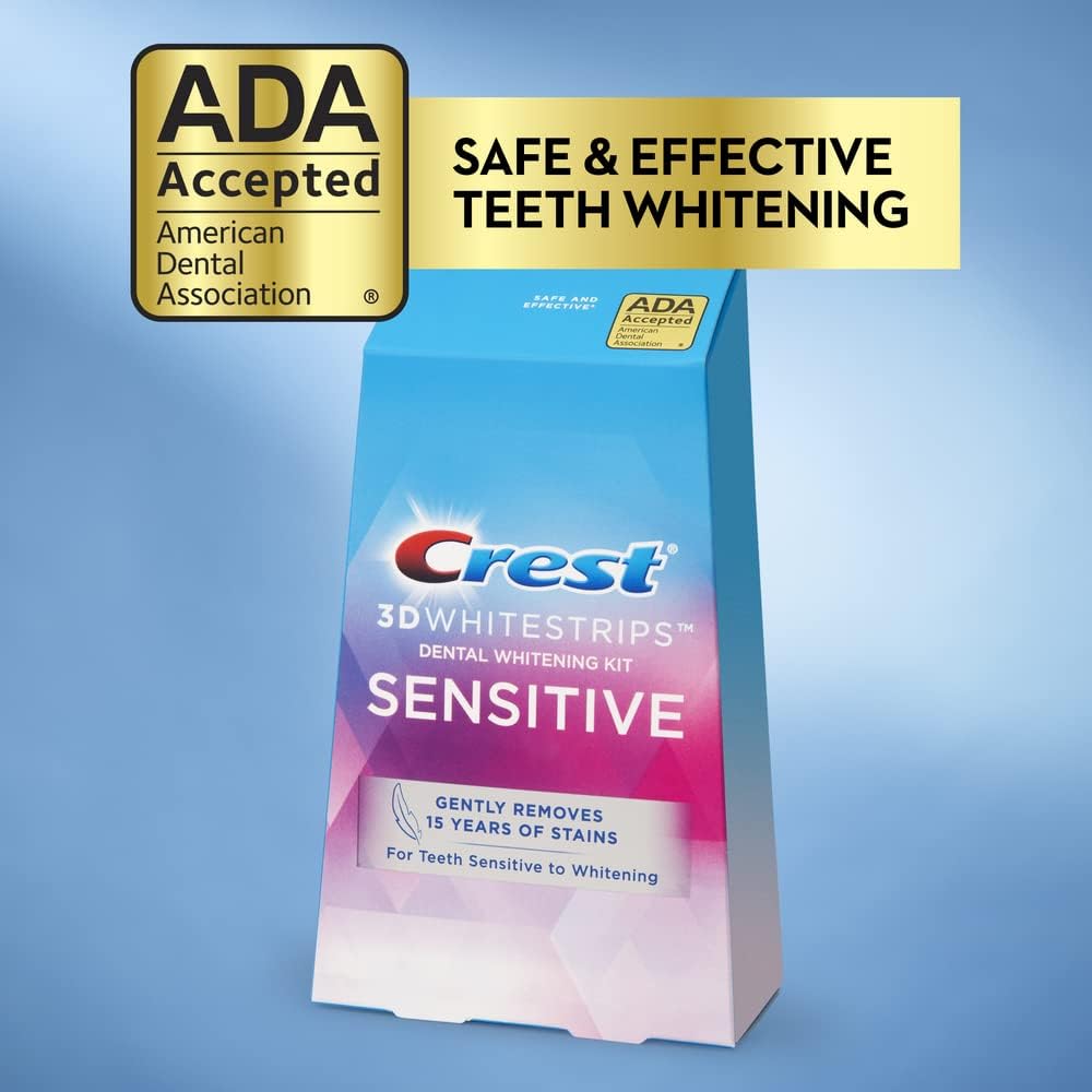 Before and after whitening results for sensitive teeth