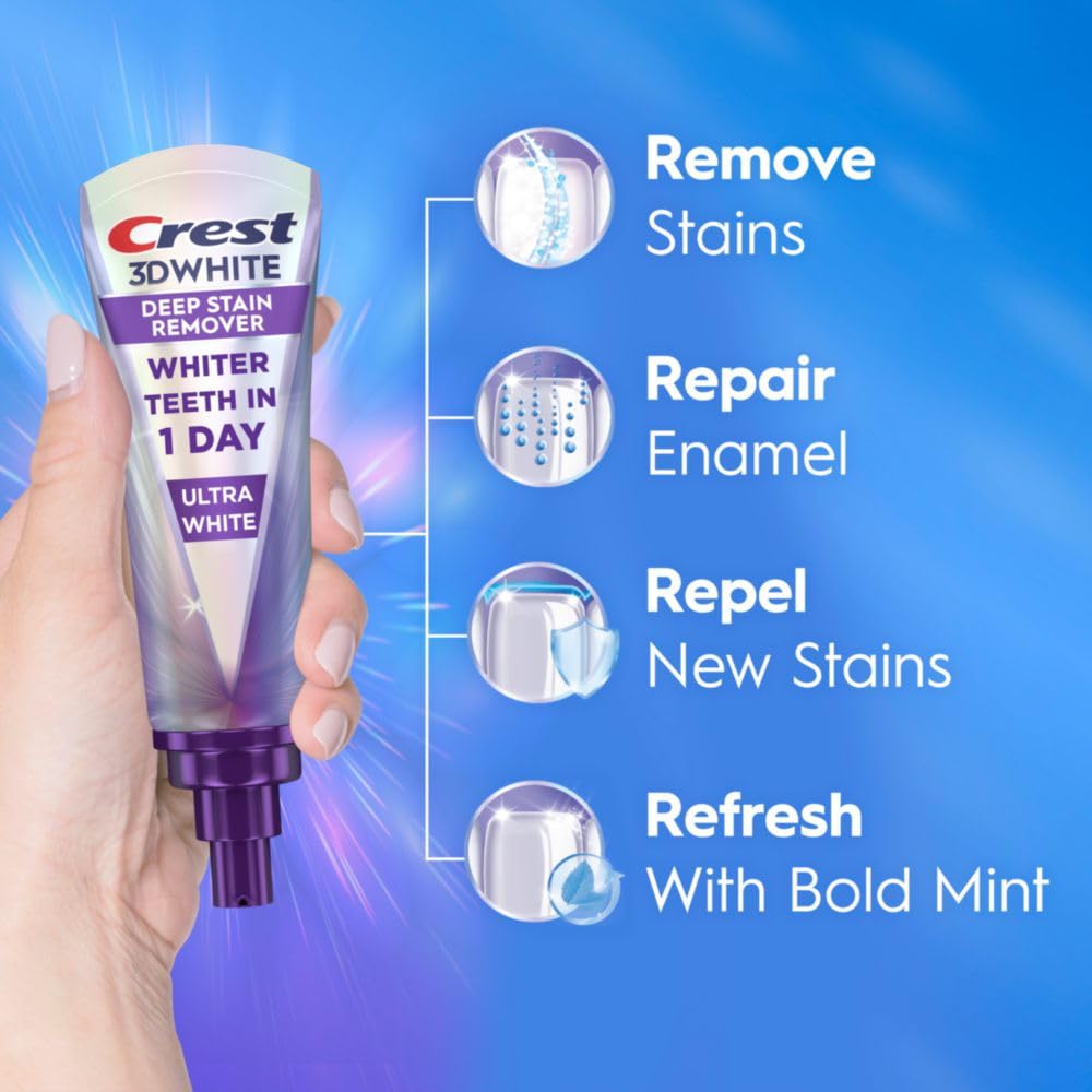 Crest 3D White Brilliance toothpaste packaging front view