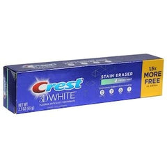 Crest 3DWHITE Stain Eraser Mint Splash toothpaste tube