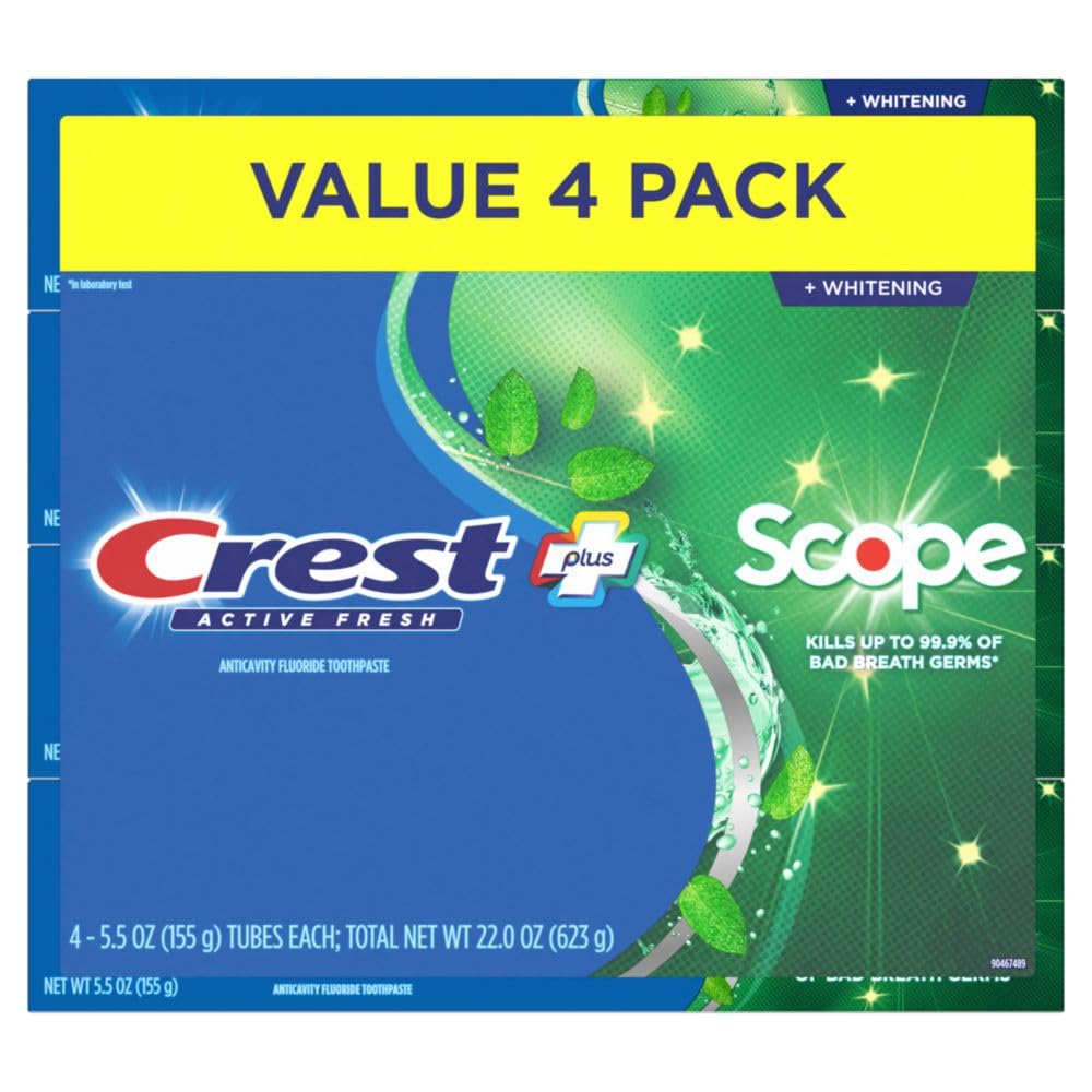 Fresh breath concept associated with Crest toothpaste