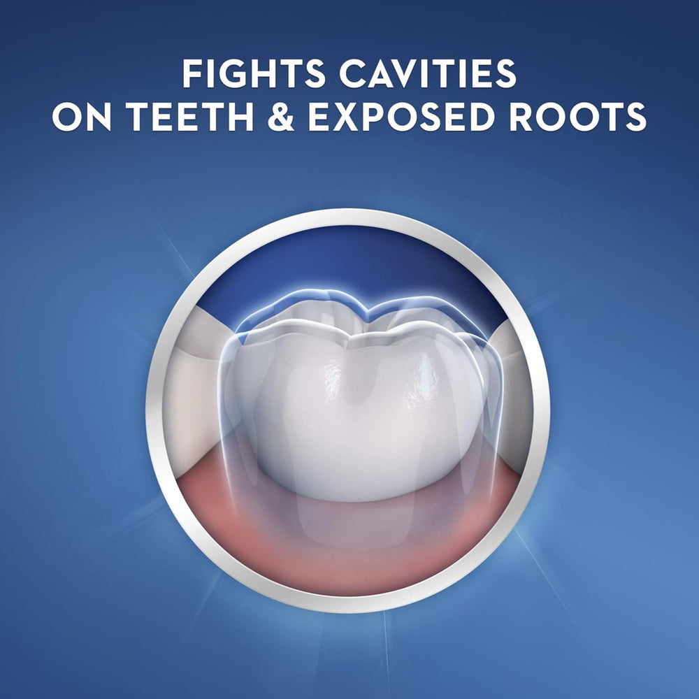 Close-up of Crest Cavity Protection toothpaste packaging