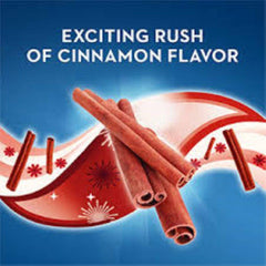 Toothbrush with Crest Cinnamon toothpaste application