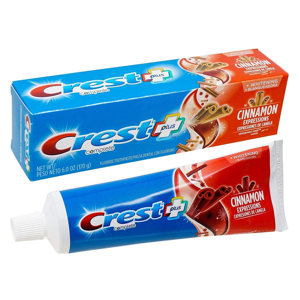 Enamel strengthening claim on Crest toothpaste packaging