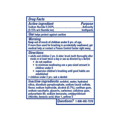 Close-up of Crest toothpaste tube with Fresh Mint Striped design, 8.2oz, pack of 3