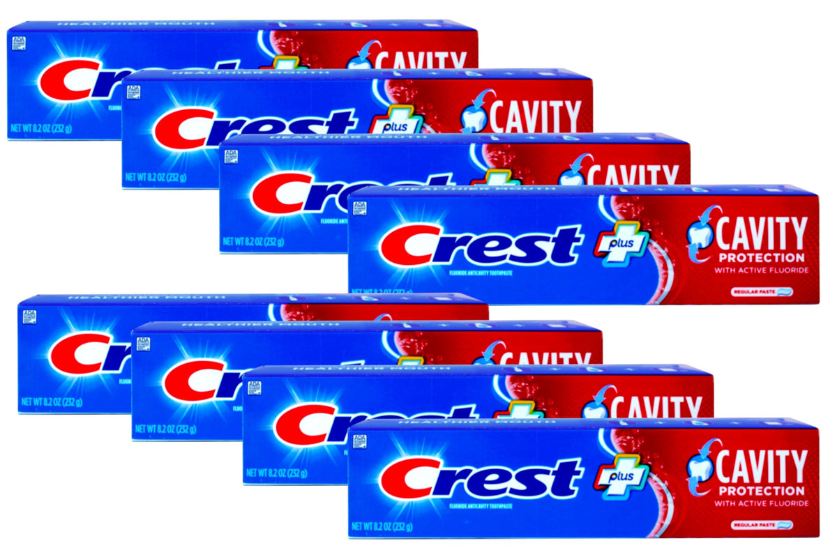 Hero image of Crest Fluoride Cavity Protection toothpaste 8.2 oz bulk 8-pack