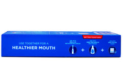 Crest packaging box displaying 8-pack toothpaste
