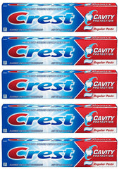 Crest Fluoride Anticavity Toothpaste Regular Paste 8.2 oz 5-pack box