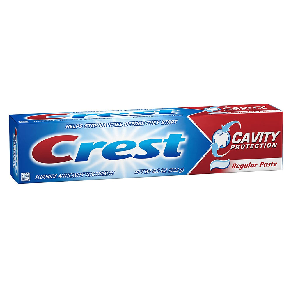 Minty Crest toothpaste label and branding