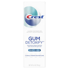 Crest Gum Detoxify Deep Clean Toothpaste packaging front 4.1 oz