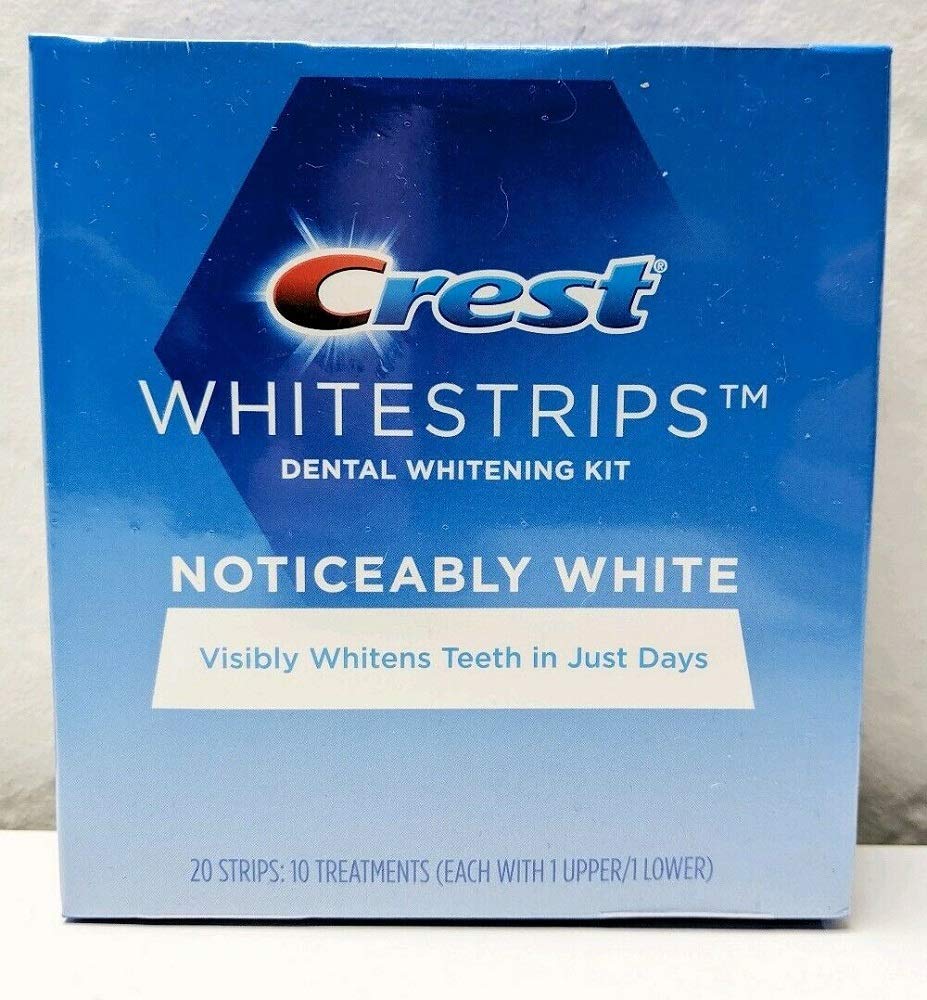 Crest Noticeably White Whitestrips packaging